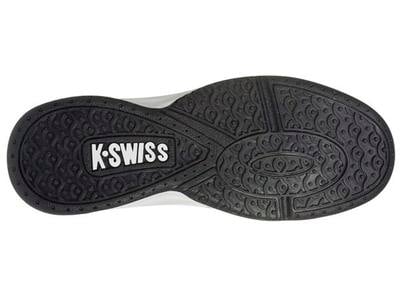 K-Swiss Kids Optim II Omni Strap Tennis Shoes - White/Navy (Size 3-5.5)