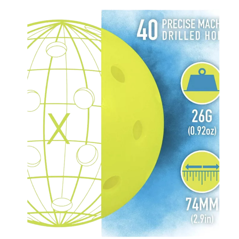 Franklin X-26 Indoor Pickleball Balls (100 Ball Pack)- Lime Green - main image