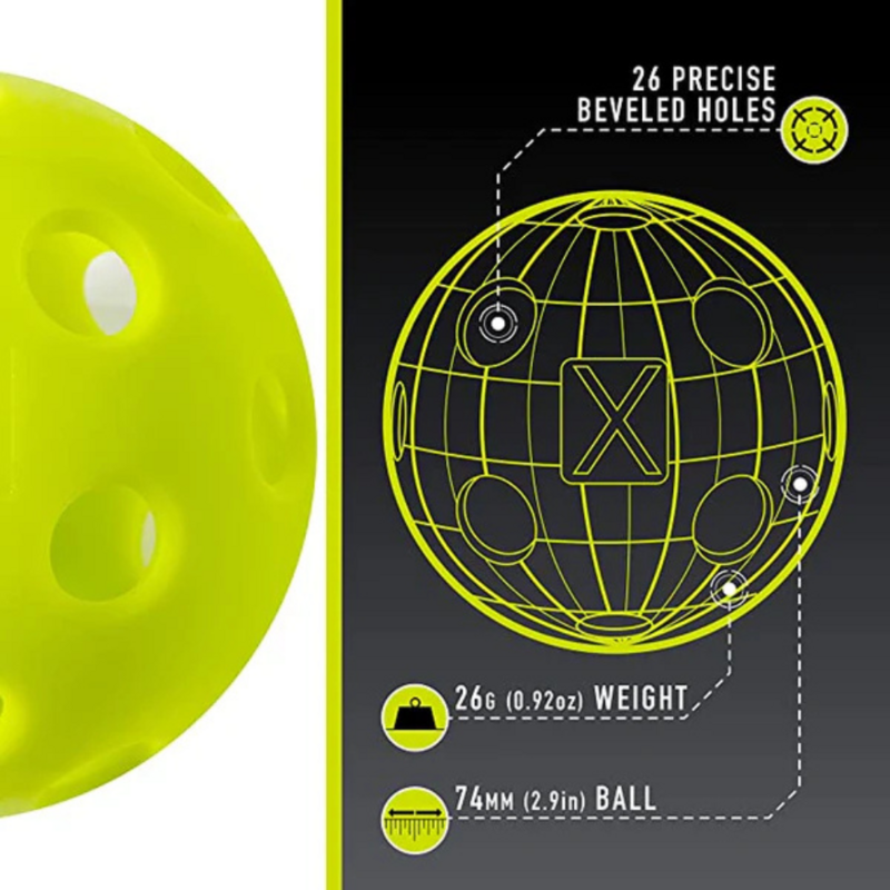 Franklin X-26 Indoor Pickleball Balls (3 Pack) - main image