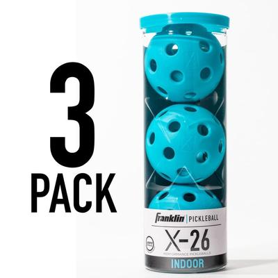 Franklin X-26 Indoor Pickleball Balls (3 Pack) - main image