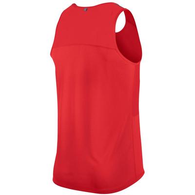 Nike Mens Racer Singlet Tank - Red/Silver - Tennisnuts.com