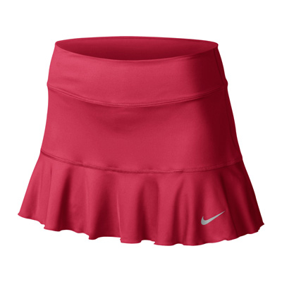 Nike Womens Flounce Knit Skirt - Fusion Red/Matte Silver - main image