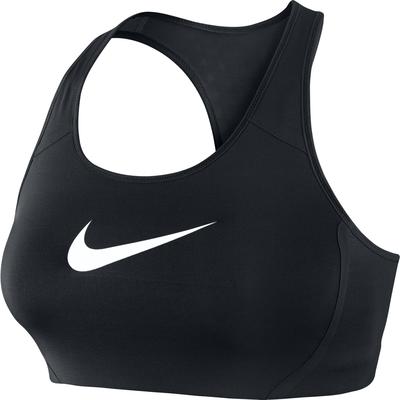 Nike Shape Swoosh Sports Bra - Black/White - main image