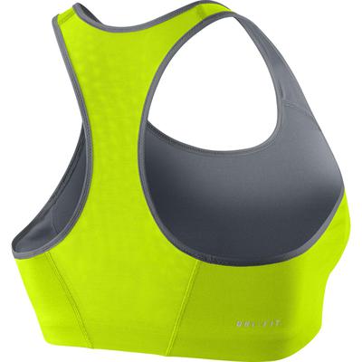 Nike Shape Swoosh Sports Bra - Volt/Cool Grey - main image