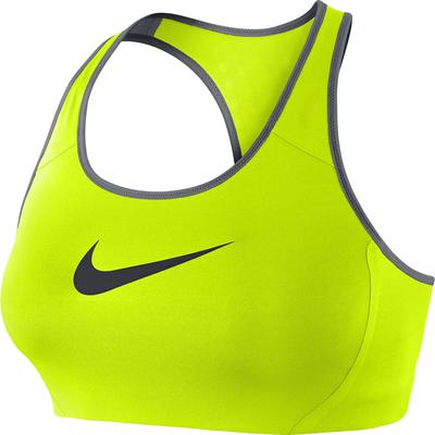 Nike Shape Swoosh Sports Bra - Volt/Cool Grey - main image