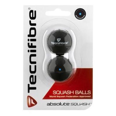 Tecnifibre Absolute Single Blue Squash Balls - Pack of 2 Balls