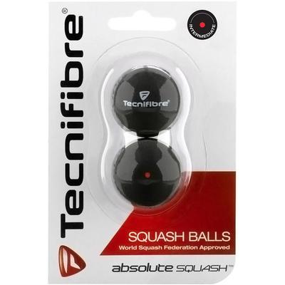 Tecnifibre Absolute Single Red Squash Balls - Pack of 2 Balls - main image