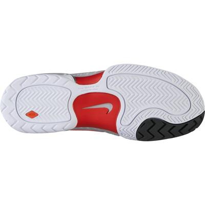 Nike Mens Air Max Cage Tennis Shoes - Silver/Light Crimson - main image