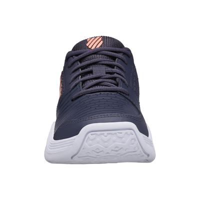 K-Swiss Kids Court Express Omni Tennis Shoes - Graystone/Peach Nectar
