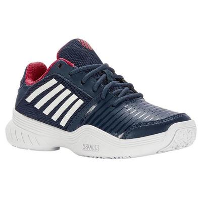 K-Swiss Kids Court Express Omni Tennis Shoes - Navy Blue/Red - main image