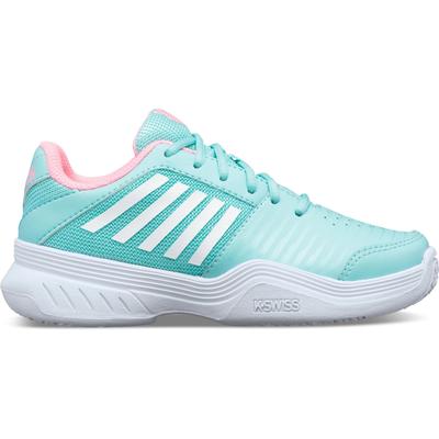 K-Swiss Kids Court Express Omni Tennis Shoes - Aruba Blue/Pink - main image