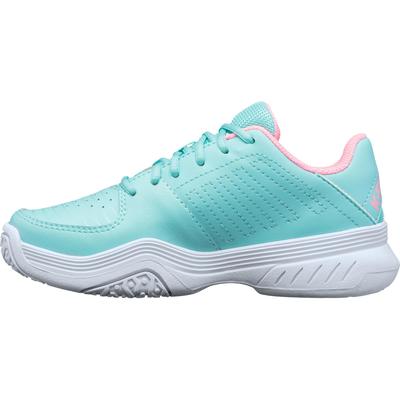 K-Swiss Kids Court Express Omni Tennis Shoes - Aruba Blue/Pink - main image