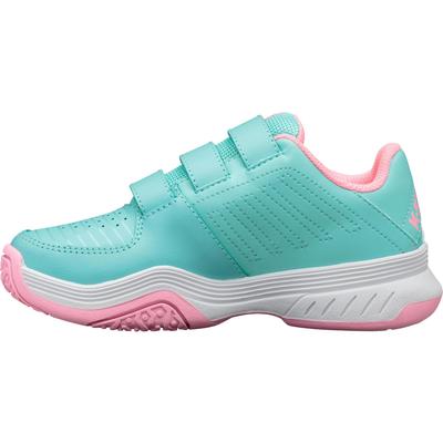 K-Swiss Kids Court Express Strap Omni Tennis Shoes - Aruba Blue/Pink - main image