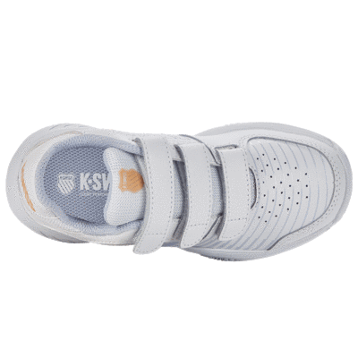 K-Swiss Kids Court Express Strap Omni Tennis Shoes - White/Silver - main image