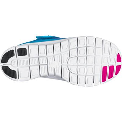 Nike Little Girls Free 5.0 Shoes - Platinum/Vivid Pink (13.5 to 2.5) - main image
