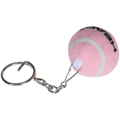 Head Mini Tennis Ball Keyring - Pink - main image