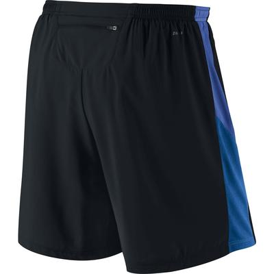 Nike Mens 7" Pursuit 2-in-1 Shorts - Black/Blue - main image