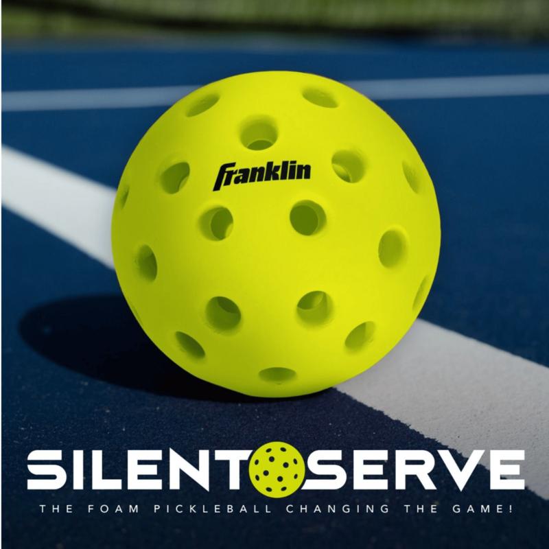 Franklin Silent Serve Pickleball Balls (3 Pack) - Yellow - main image