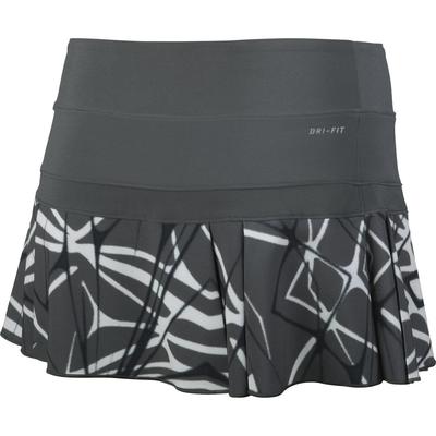 Nike Womens Printed Pleated Woven Skirt - Dark Base Grey - main image