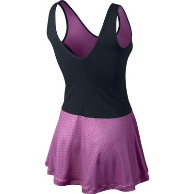 Nike Womens Serena Oz Open Dress - Red Violet/Black - main image