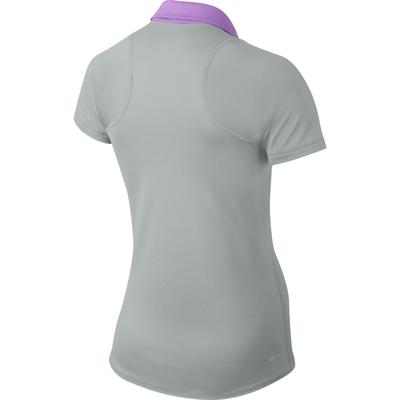 Nike Womens Sphere Short Sleeve Polo - Grey Mist/Fuchsia Glow ...