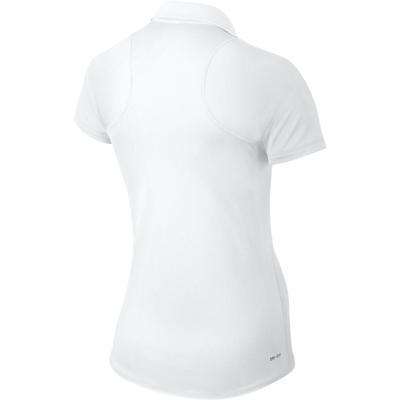 Nike Womens Sphere Short Sleeve Polo - White/Matte Silver - main image