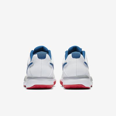 Nike Mens Air Vapor Advantage Tennis Shoes - White/Blue/Red - main image
