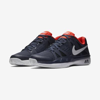Nike Mens Air Vapor Advantage Tennis Shoes - Thunder Blue/Hyper Orange - main image