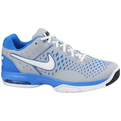 Nike Mens Air Cage Advantage Carpet Tennis Shoes - Grey/Blue - main image