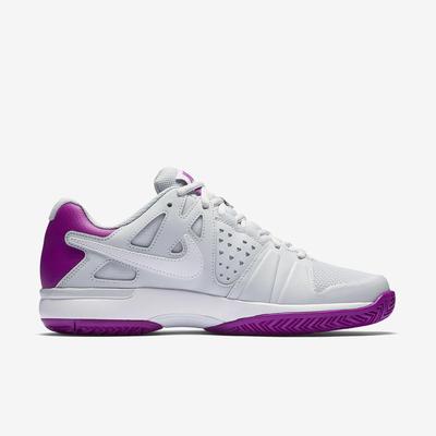 Nike Womens Air Vapor Advantage Tennis Shoes - White/Vivid Purple - main image