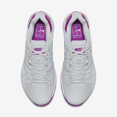 Nike Womens Air Vapor Advantage Tennis Shoes - White/Vivid Purple - main image