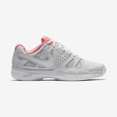 Nike Womens Air Vapor Advantage Tennis Shoe - Vast Grey/Lava Glow/White - main image