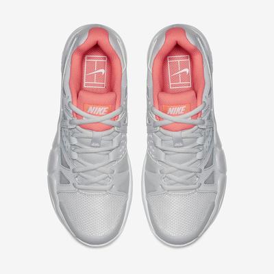 Nike Womens Air Vapor Advantage Tennis Shoe - Vast Grey/Lava Glow/White - main image