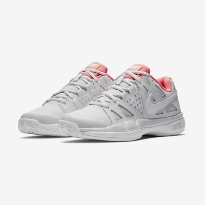 Nike Womens Air Vapor Advantage Tennis Shoe - Vast Grey/Lava Glow/White - main image
