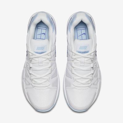 Nike Womens Air Vapor Advantage Tennis Shoes - White/Blue - main image