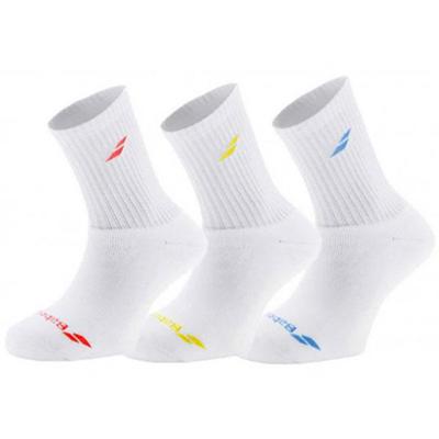 Babolat Sports Junior Socks (3 Pairs) - White - main image