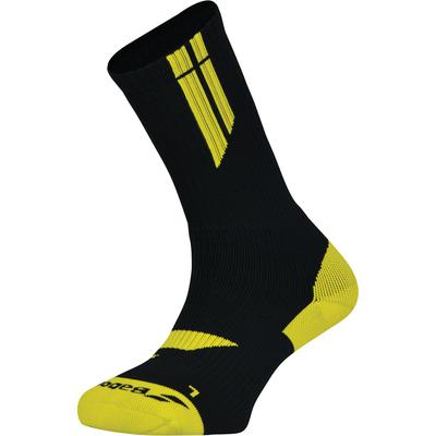 Babolat Mens Team Big Logo Tennis Socks (1 Pair) - Black/Yellow - main image