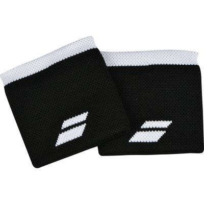Babolat Logo Wristbands - Black/White - main image