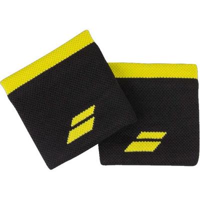 Babolat Logo Wristbands - Black/Yellow - main image
