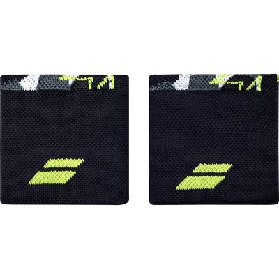 Babolat Logo Wristbands - Black/Lime Green - main image
