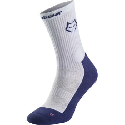 Babolat Mid Calf Lebron Socks - White/Blue - main image