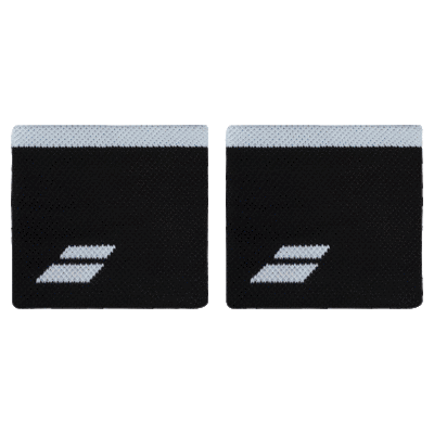 Babolat Logo Wristbands - Black/White - main image