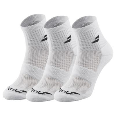 Babolat Quarter Socks (3 Pairs) - White - main image