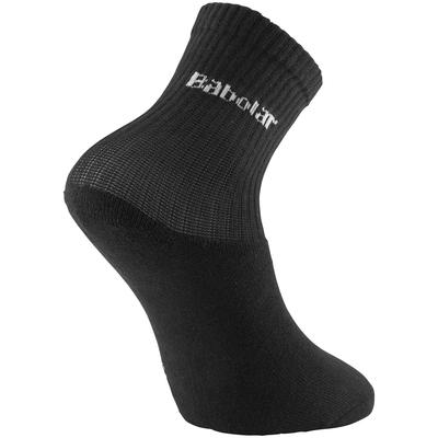 Babolat Junior Socks 3 Pair Pack - Black/White - main image