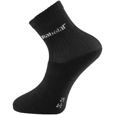 Babolat Junior Socks 3 Pair Pack - Black/White - main image