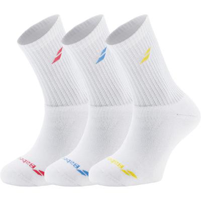 Babolat Sports Socks 3 Pair Pack - White - main image