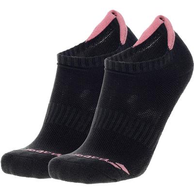 Babolat Womens Invisible Socks (2 Pairs) - Black/Pink - main image