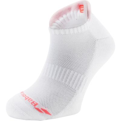 Babolat Womens Invisible Socks (2 Pairs) - White/Fluo Red - main image