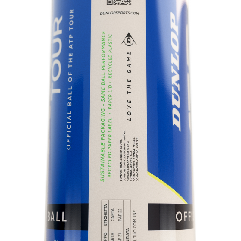 Dunlop ATP Tour Tennis Balls (4 Ball Can) - main image