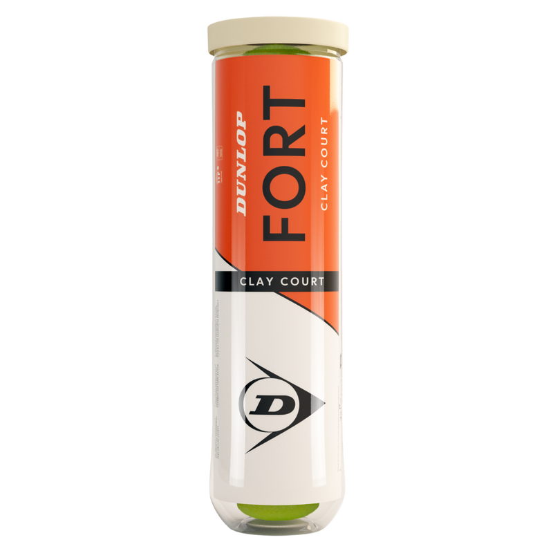Dunlop Fort Clay Court Tennis Balls (4 Ball Tube) - main image